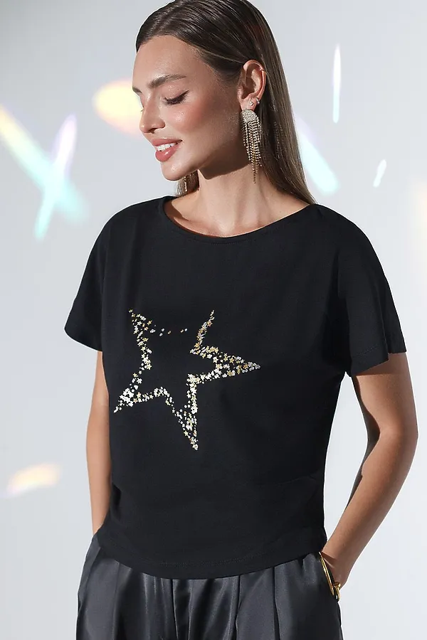 Футболка VILATTE, черный_star - фото 2