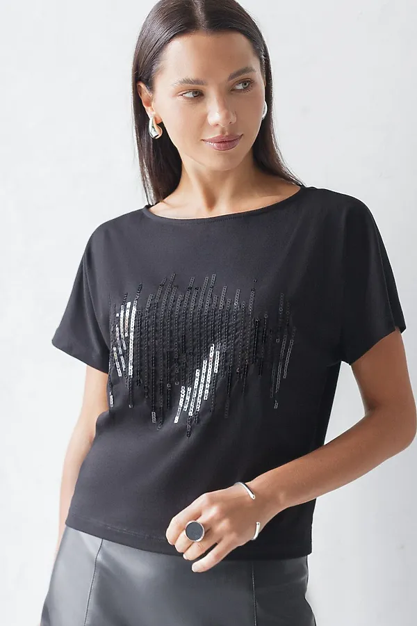 Футболка VILATTE, черный_stripes - фото 2