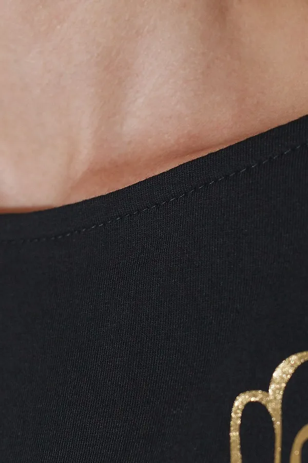 Футболка VILATTE, черный_цветок - фото 2