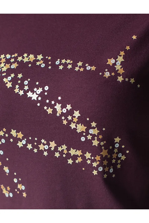 Футболка VILATTE, бургунди_волна - фото 2