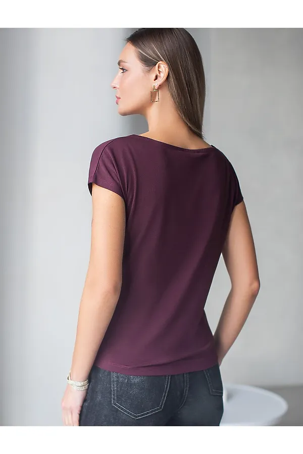 Футболка VILATTE, бургунди_волна - фото 2