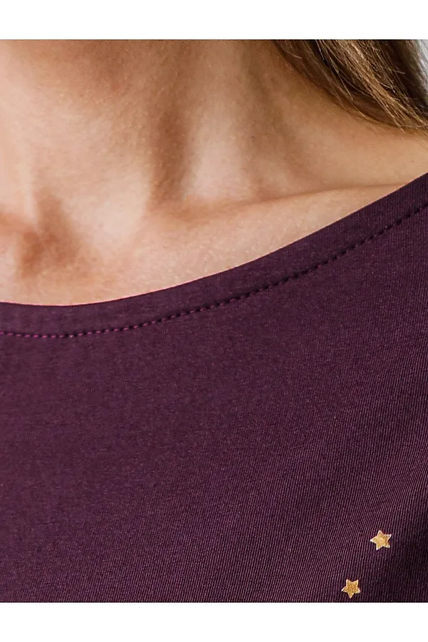 Футболка VILATTE, бургунди_волна - фото 2