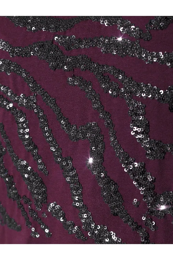 Футболка VILATTE, бургунди_зебра - фото 2