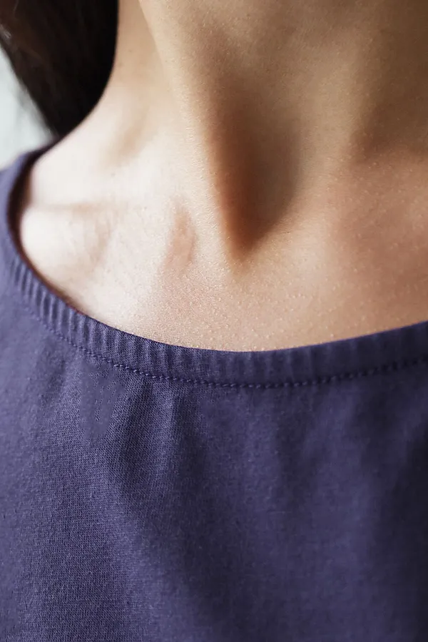 Футболка VILATTE, т.синий_листики - фото 2