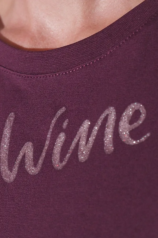 Футболка VILATTE, бургунди_wine_not - фото 2