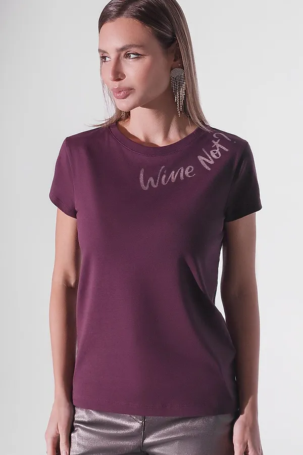 Футболка VILATTE, бургунди_wine_not - фото 2