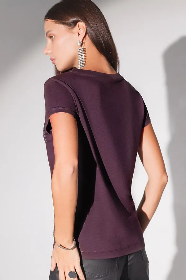 Футболка VILATTE, бургунди_блестки - фото 2