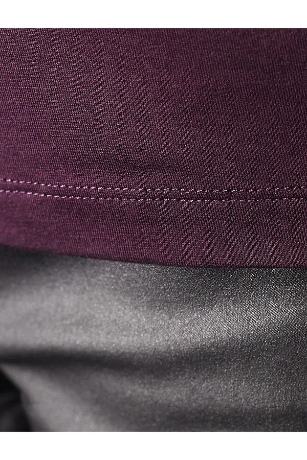 Футболка VILATTE, бургунди_блестки - фото 2