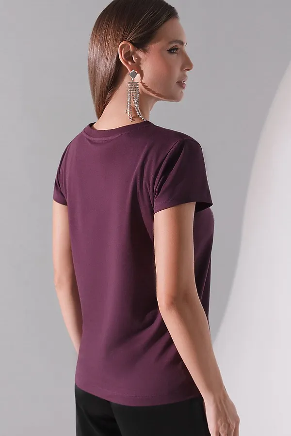 Футболка VILATTE, бургунди_дождь - фото 2