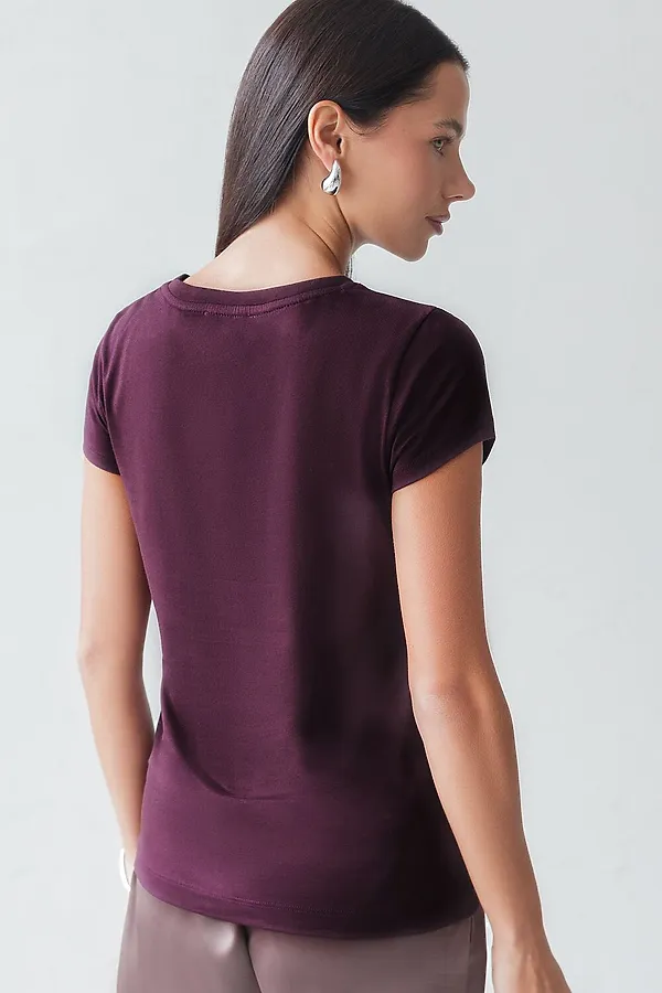 Футболка VILATTE, бургунди_штрихи - фото 2