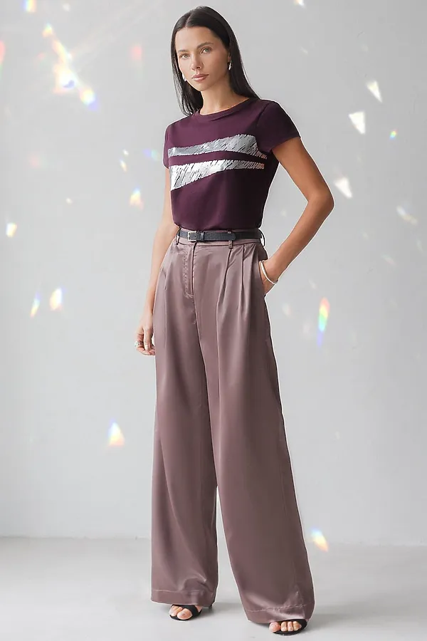 Футболка VILATTE, бургунди_штрихи - фото 2