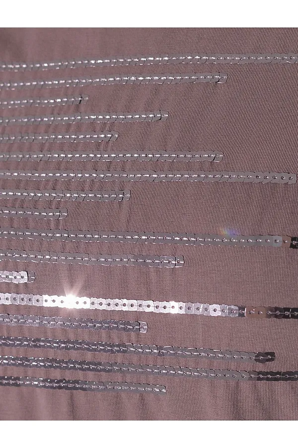 Футболка VILATTE, кофейный_shiny stripes - фото 2