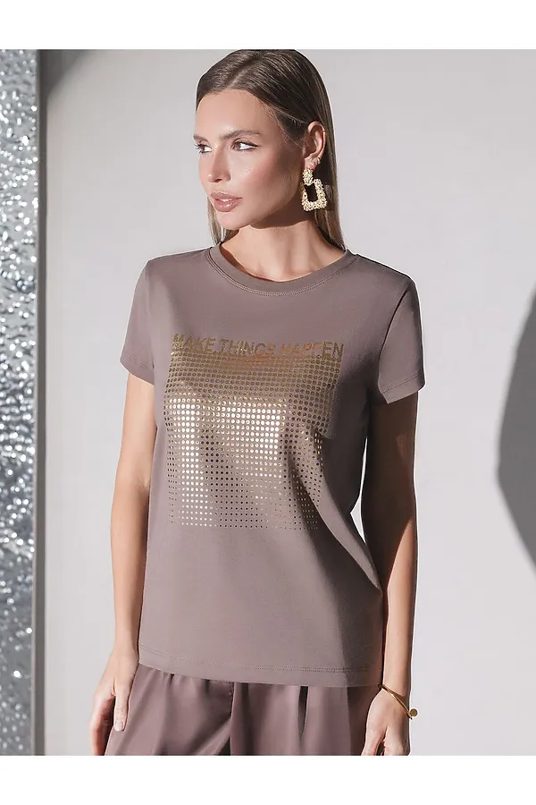 Футболка VILATTE, кофейный_things - фото 2