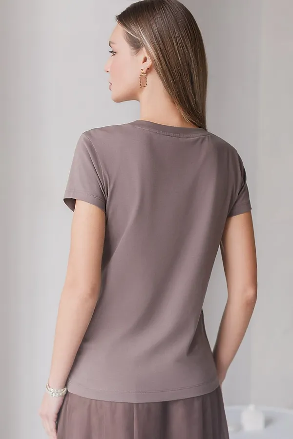 Футболка VILATTE, кофейный_рыба - фото 2