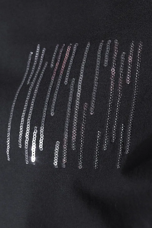 Футболка VILATTE, черный_блестки - фото 2