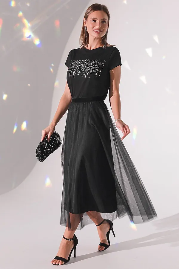 Футболка VILATTE, черный_дождь - фото 2