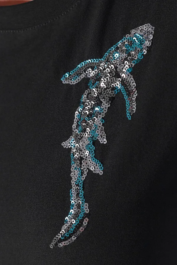 Футболка VILATTE, черный_рыба - фото 2