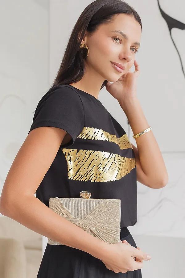 Футболка VILATTE, черный_штрихи - фото 2