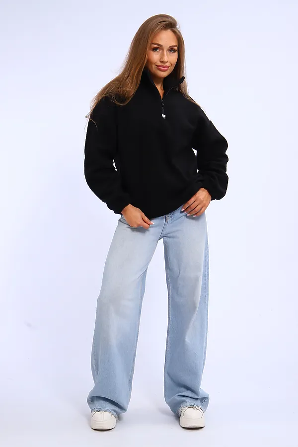 Толстовка плюшевая 001 НАТАЛИ, черный - фото 2