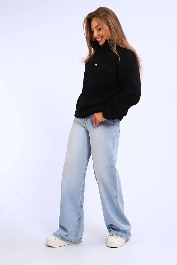 Толстовка плюшевая 001 НАТАЛИ, черный - фото 2