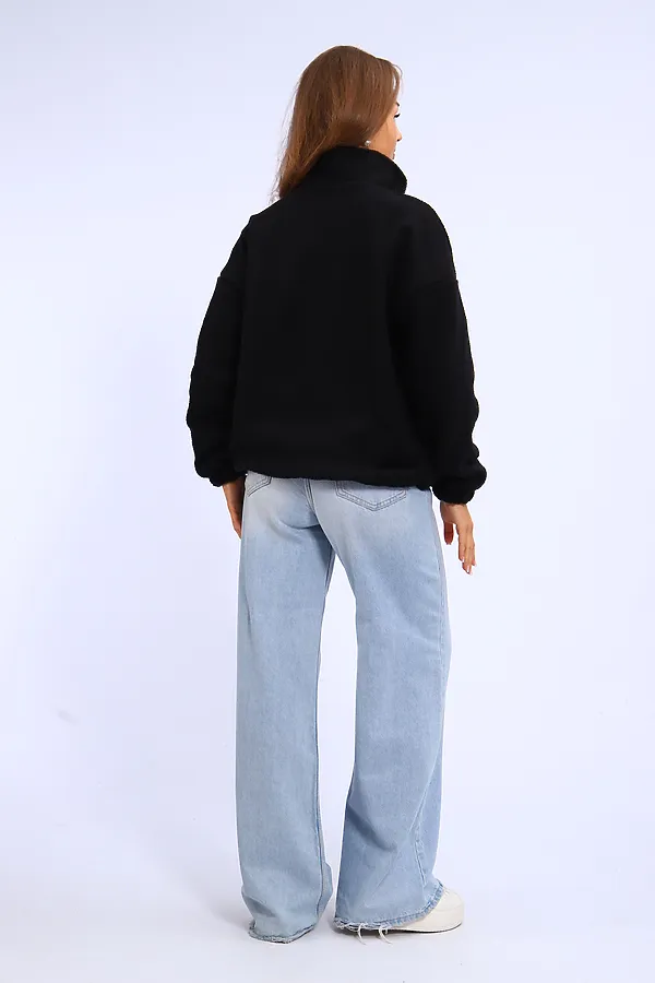 Толстовка плюшевая 001 НАТАЛИ, черный - фото 2