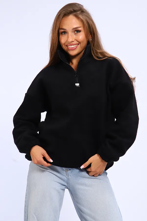 Толстовка плюшевая 001 НАТАЛИ, черный - фото 2