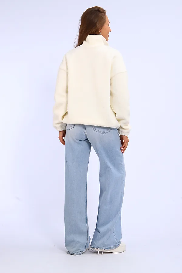 Толстовка плюшевая 001 НАТАЛИ, экрю - фото 2