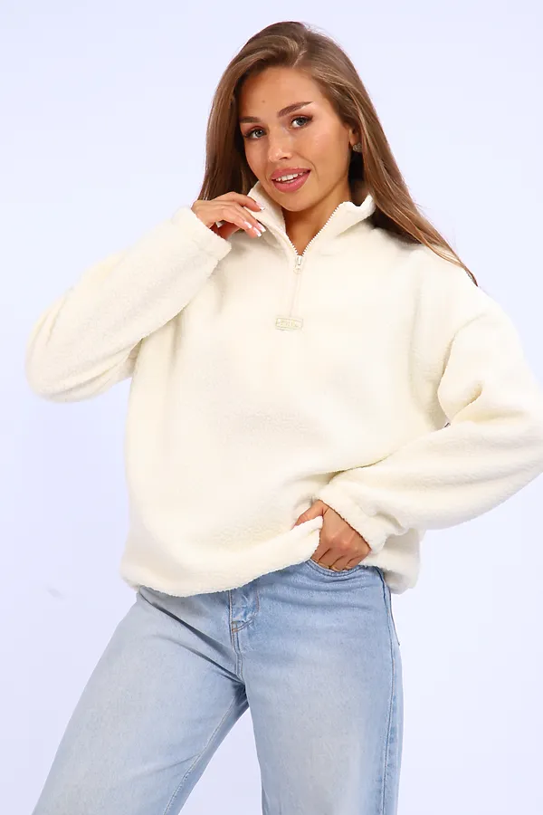 Толстовка плюшевая 001 НАТАЛИ, экрю - фото 2