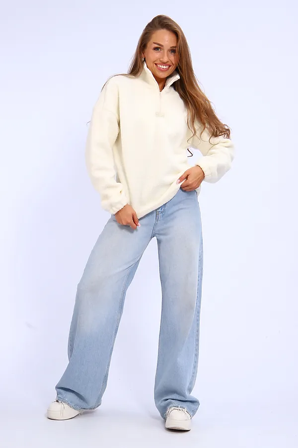 Толстовка плюшевая 001 НАТАЛИ, экрю - фото 2