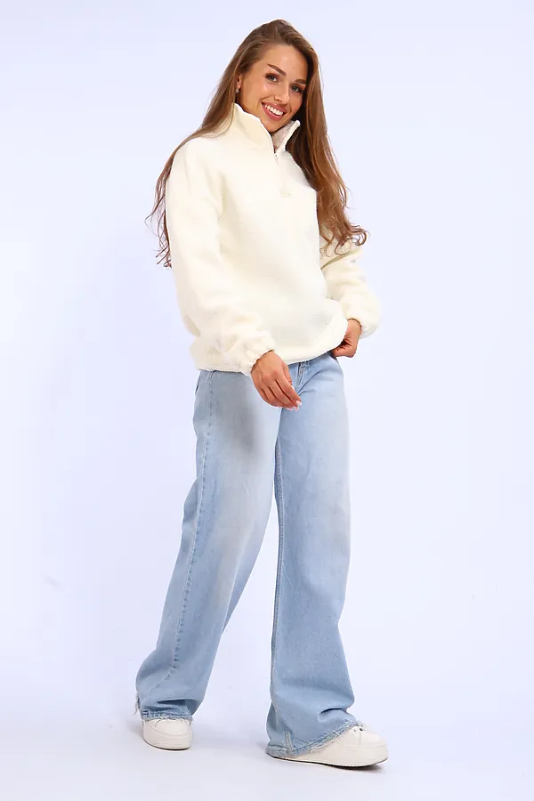 Толстовка плюшевая 001 НАТАЛИ, экрю - фото 2