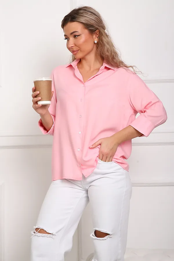 Рубашка 1097 НАТАЛИ, розовый - фото 2