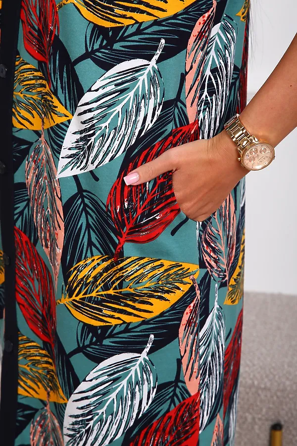 Халат 1095 НАТАЛИ, разноцветные - фото 2