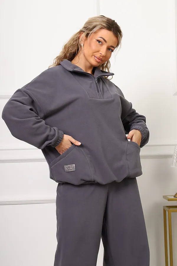 Костюм с брюками 1093 НАТАЛИ, серый - фото 2