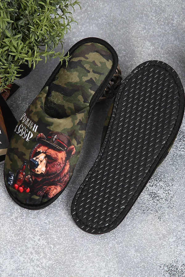 Тапки Рожден в СССР НАТАЛИ, хаки - фото 2