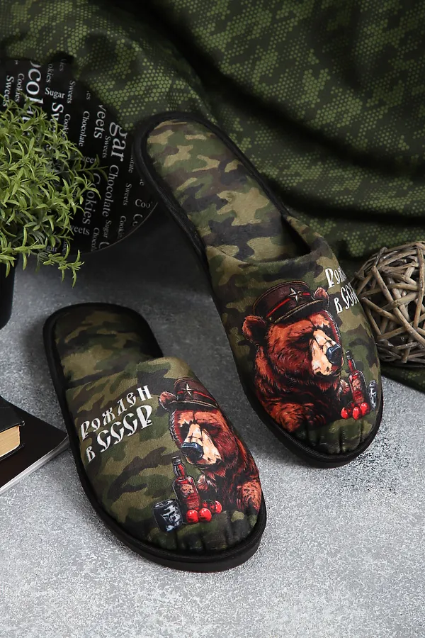 Тапки Рожден в СССР НАТАЛИ, хаки - фото 2