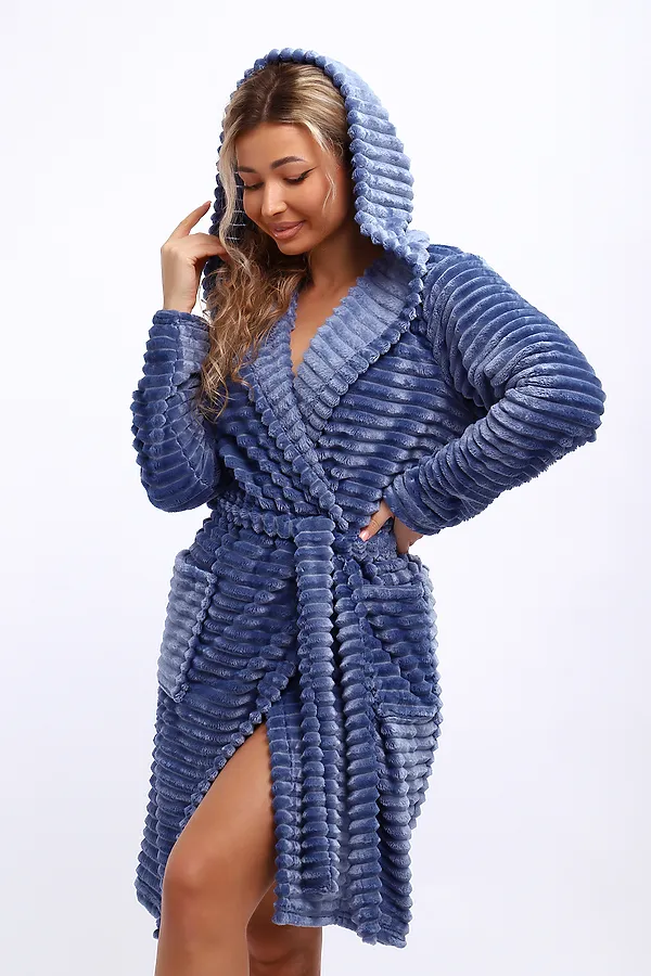 Халат 18107 НАТАЛИ, небесно-синий - фото 2