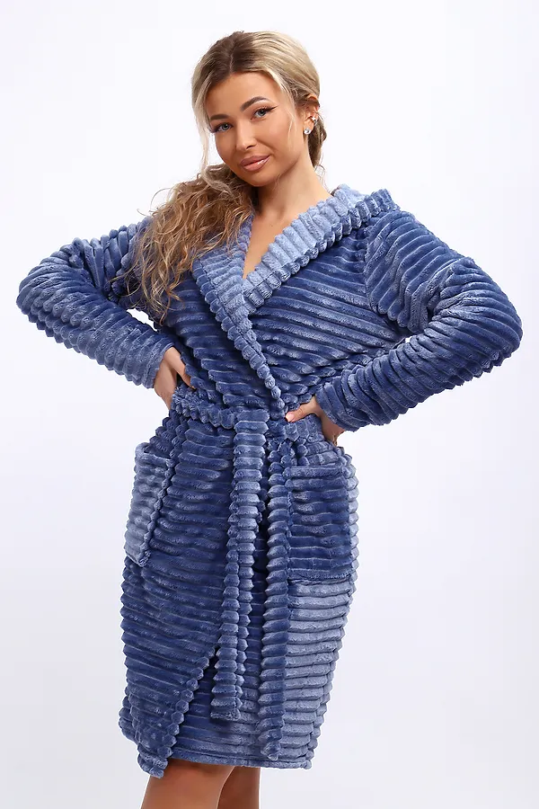 Халат 18107 НАТАЛИ, небесно-синий - фото 2