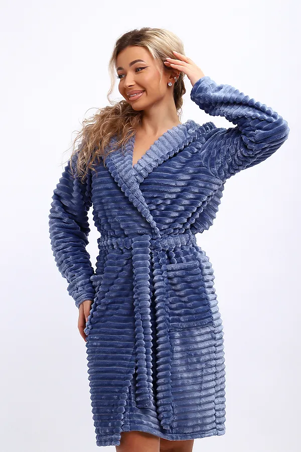 Халат 18107 НАТАЛИ, небесно-синий - фото 2