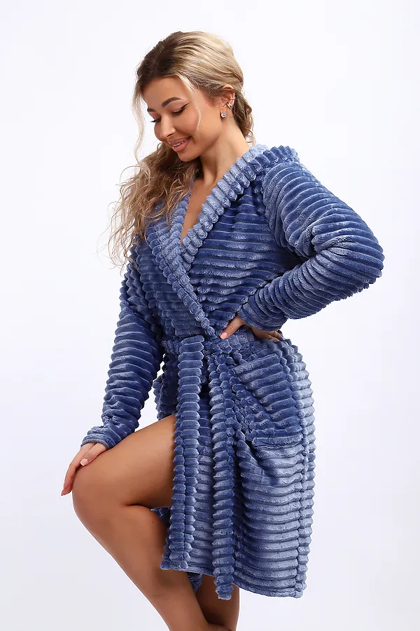 Халат 18107 НАТАЛИ, небесно-синий - фото 2