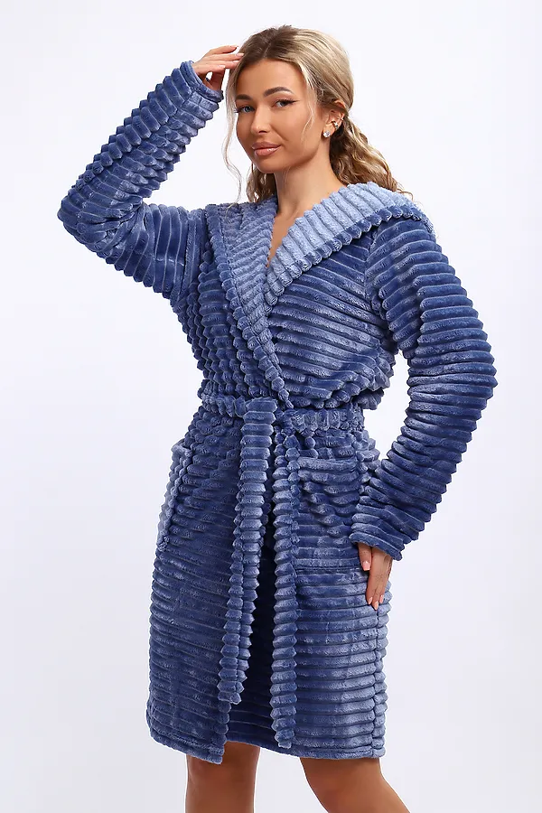 Халат 18107 НАТАЛИ, небесно-синий - фото 2