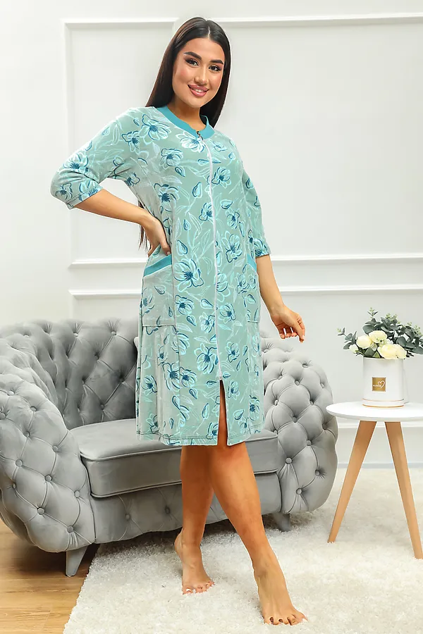 Халат 012 НАТАЛИ, оливковый - фото 2