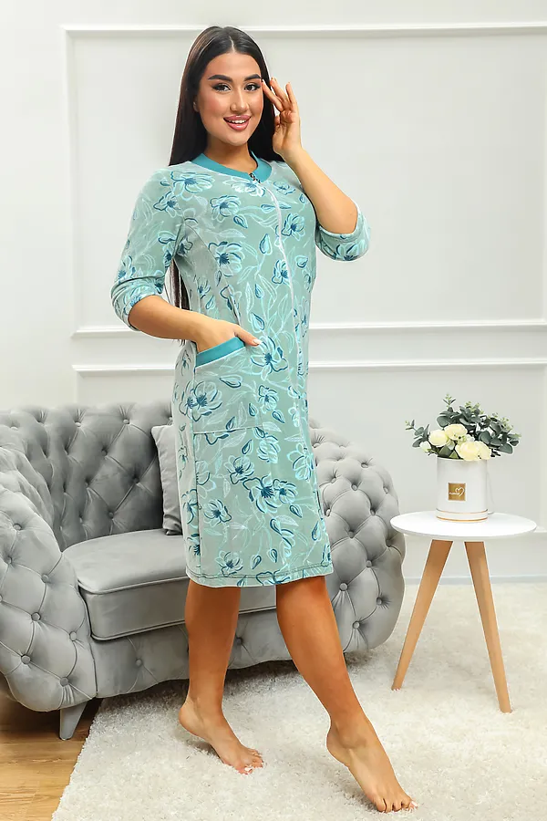 Халат 012 НАТАЛИ, оливковый - фото 2