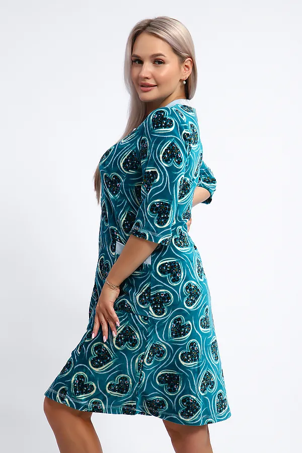 Халат 012 НАТАЛИ, изумруд - фото 2