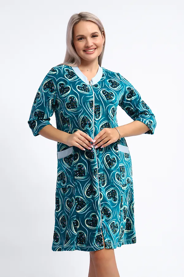 Халат 012 НАТАЛИ, изумруд - фото 2