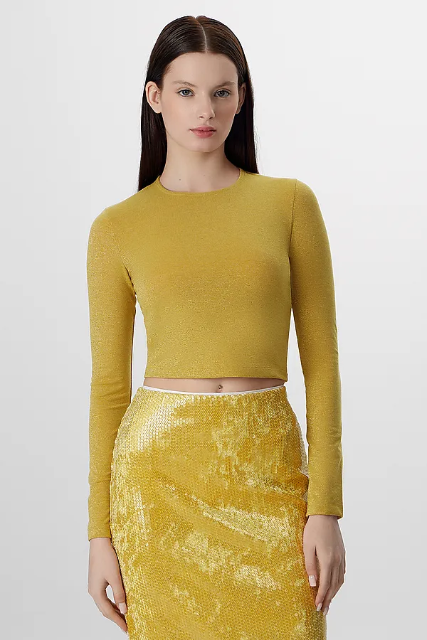 Джемпер MARK FORMELLE, сотерн с люрексом золото - фото 2