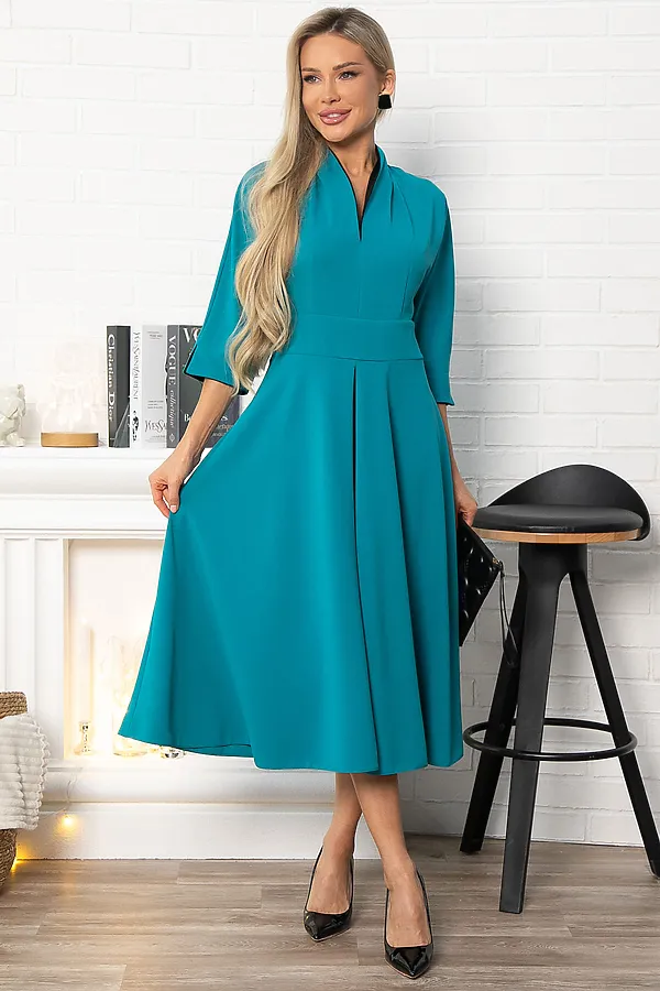 Платье LADY TAIGA, бирюзовое - фото 2