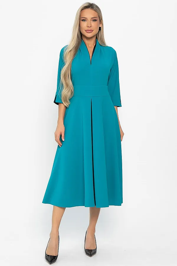 Платье LADY TAIGA, бирюзовое - фото 2