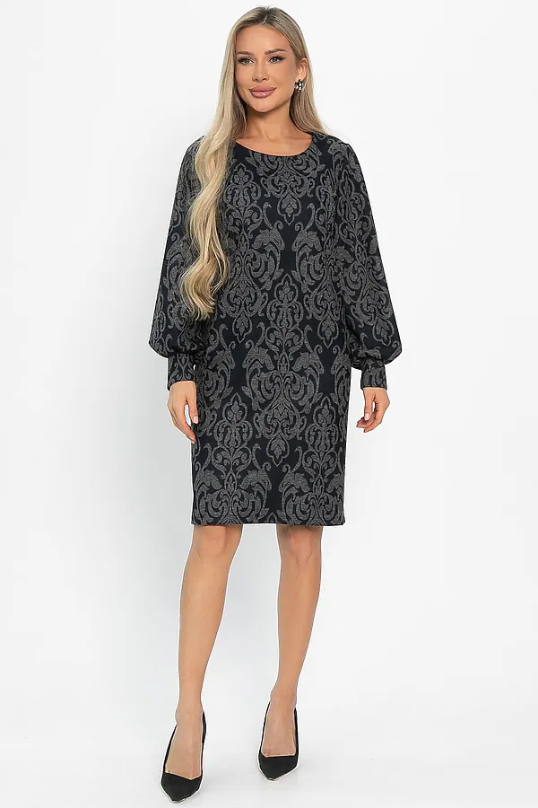 Платье LADY TAIGA, серо-синее - фото 2