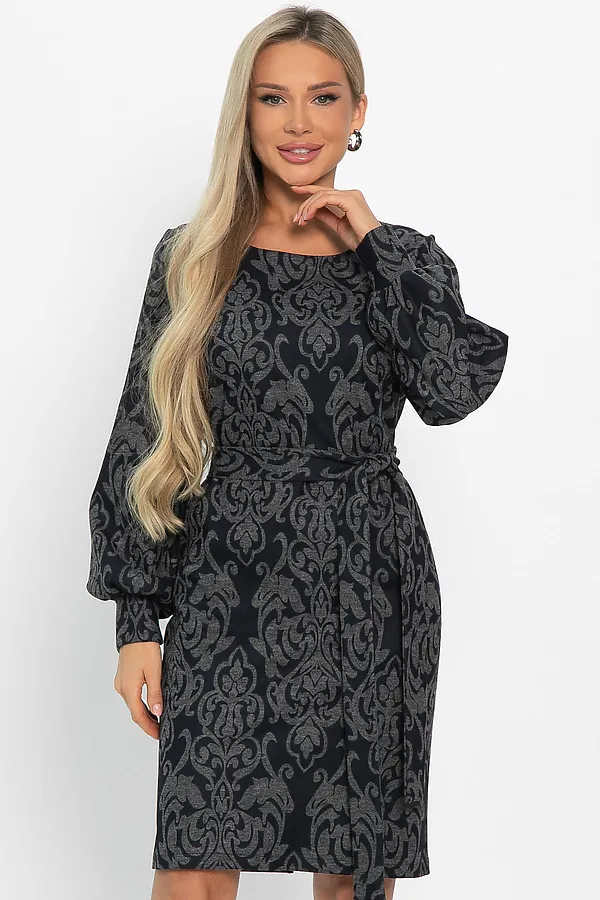 Платье LADY TAIGA, серо-синее - фото 2