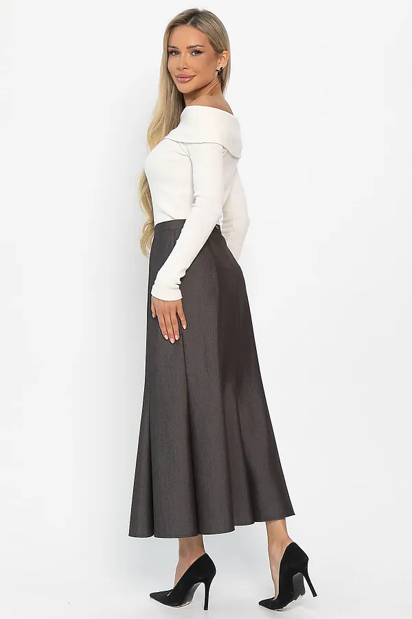 Юбка LADY TAIGA, коричневая - фото 2